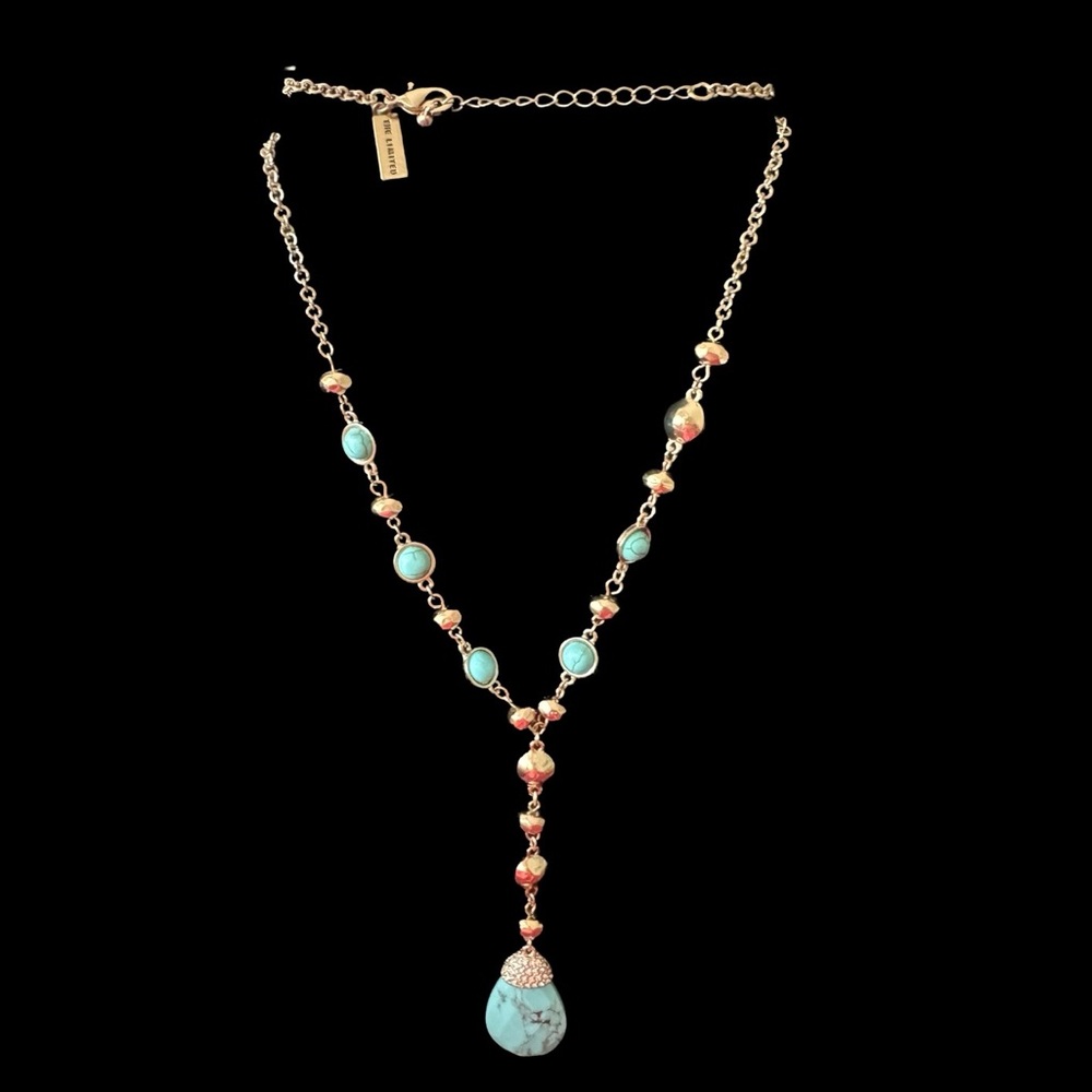 Turquoise drop necklace